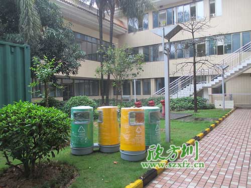 韶關(guān)物業(yè)分類玻璃鋼垃圾桶，提升社區(qū)好環(huán)境。