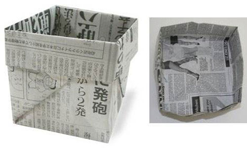 用紙折垃圾桶手工怎么折，學(xué)手工制作折紙垃圾桶
